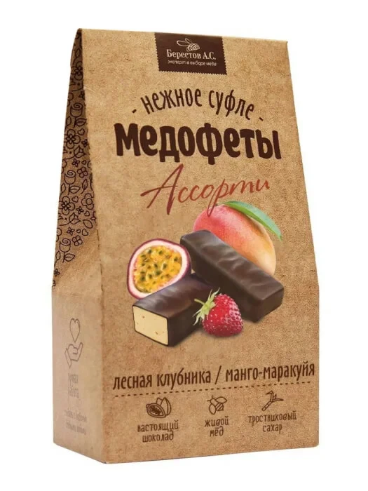 Берестов Медофеты Манго маракуйя и клубникой,150г    в Лиски