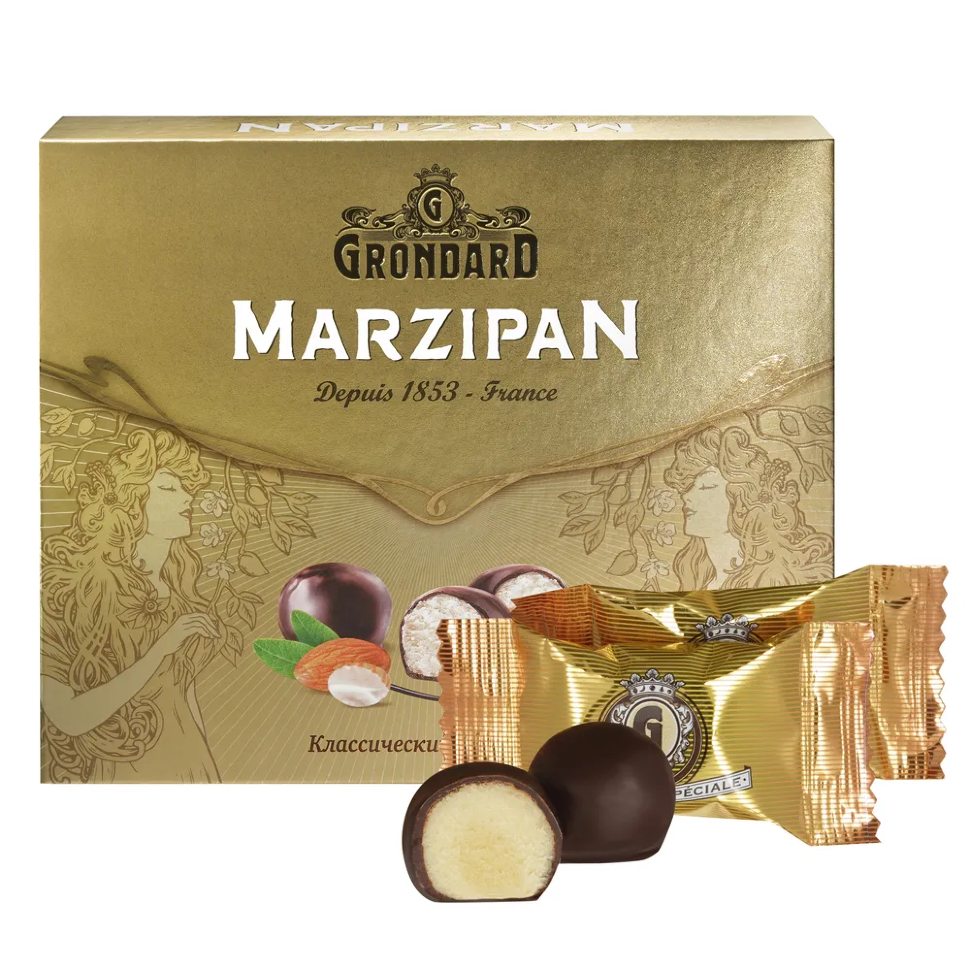  TM Grondard      (10836) Конфеты глазированные Марципановые Классика, 126г    в Лиски