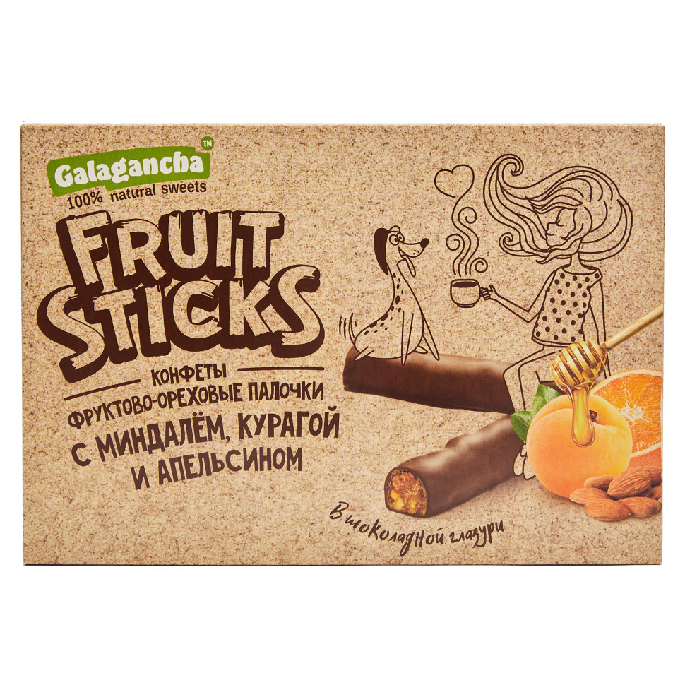  Берестов КРАФТ Fruit Stiсks с курагой и миндалем, 175г   в Лиски
