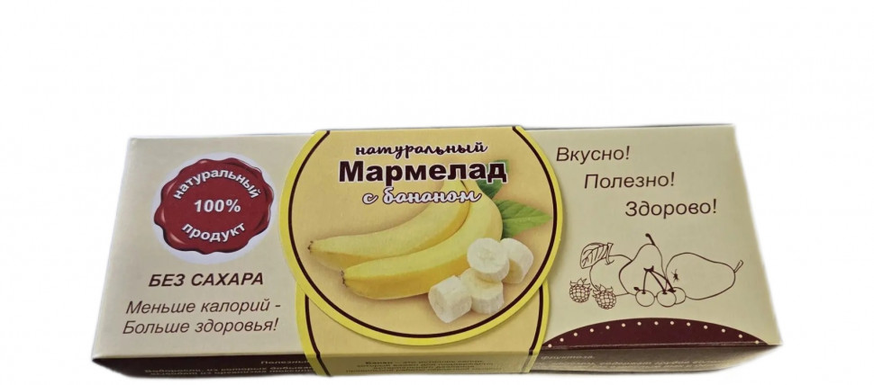  Мармелад натуральный "Банан" 140г  в Лиски