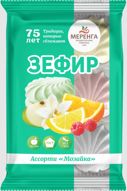 №1 Меренга Зефир Мозайка, 270г  в Лиски