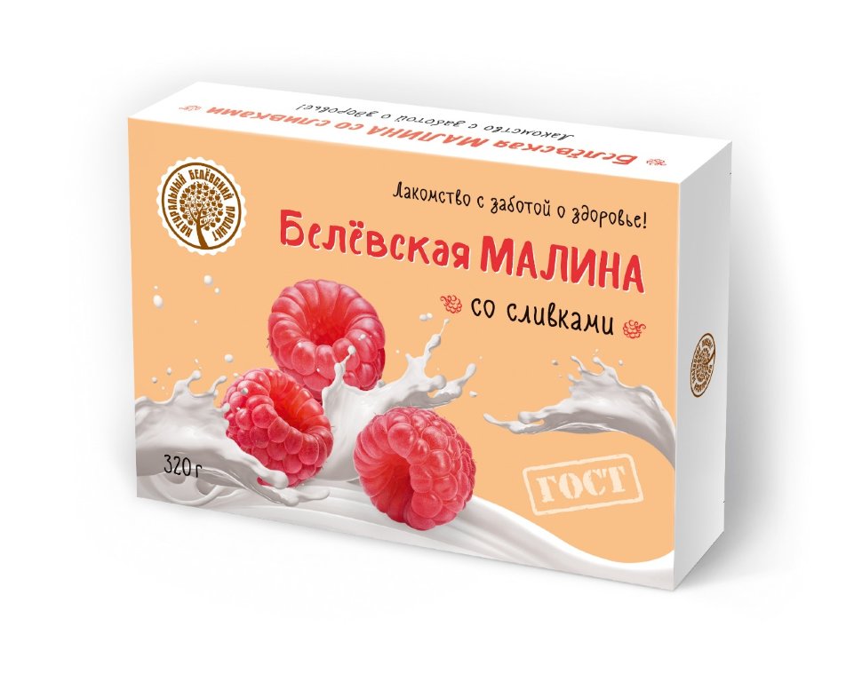  Малина со сливками Белёвская, 320г   в Лиски