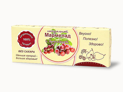  Мармелад натуральный "Брусника" 140г в Лиски