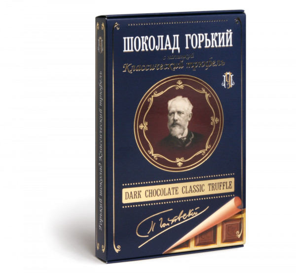 №1 Фабрика Томер  Горький шоколад ТРЮФЕЛЬ классический (Чайковский), 112г в Лиски