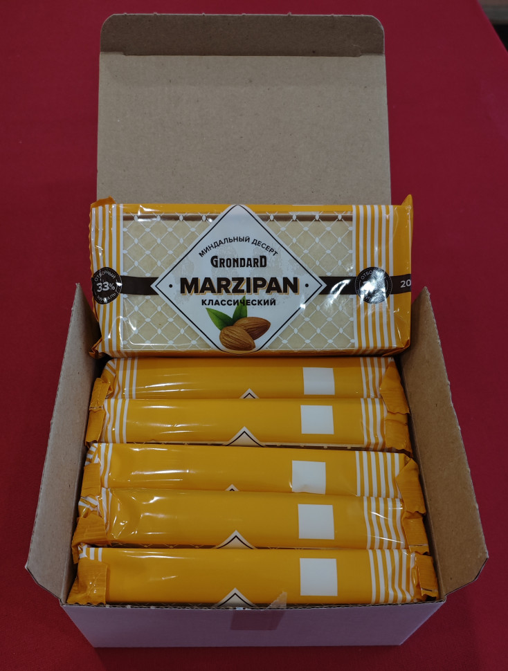  TM Grondard      (11133) Марципан 33%, (блок 6 шт по 200г)             в Лиски