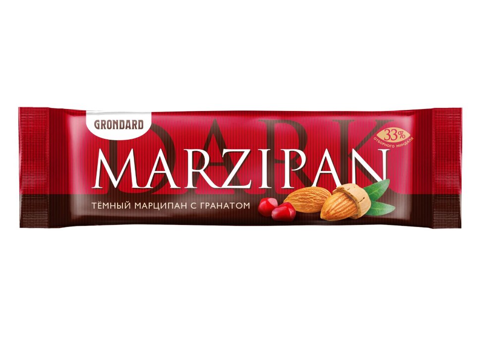  TM Grondard     (10973) Батончики глазированные Марципановые ГРАНАТ, (24шт по 50г)       в Лиски