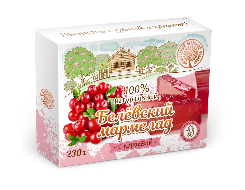  Мармелад белевский "Клюква" 230г в Лиски