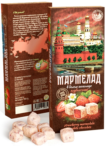 Сладарт Мармелад Клубничный в белом шоколаде, 150г   в Лиски