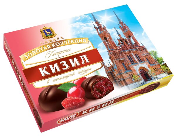 №2 КФ МИР Кизил в шоколадной глазури 160г в Лиски